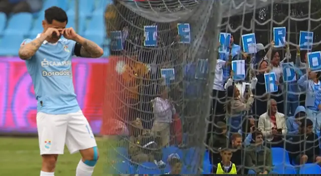 Esposa de Yoshimar Yotún lo sorprendió en el partido de Cristal vs. Sport Huancayo.
