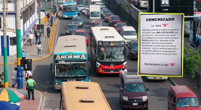 Empresa con ruta desde Los Olivos hasta el Cercado de Lima aumenta su pasaje.
