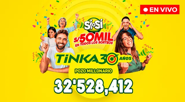 Mira los números ganadores de la jugada ganadora, 'Sí o Sí' y 'Boliyapa'.de La Tinka