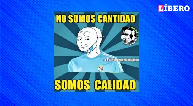 Los hinchas rivales aprovecharon para sacar hilarantes memes sobre Sporting Cristal.