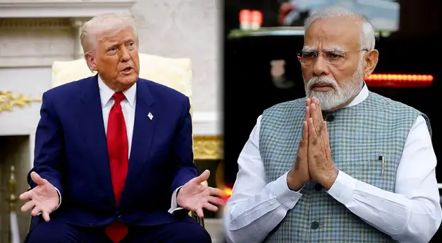El mandatario de EE.UU. y el primer ministro de la India se reunieron en febrero de 2025 en Washington DC. El mandatario de EE.UU. y el primer ministro de la India se reunieron en febrero de 2025 en Washington DC.