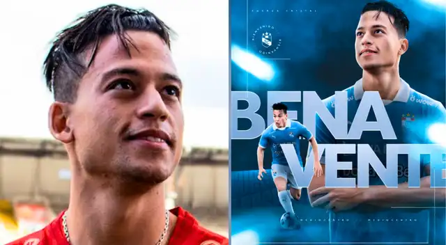 Cristian Benavente fue presentado oficialmente en Sporting Cristal y luchará por alcanzar el Torneo Clausura