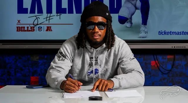 James Cook firmó el contrato de extensión con los Bills, previo a la temporada regular de la NFL.