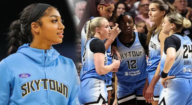 Angel Reese no participó del juego entre las Sun vs. Sky de la WNBA.