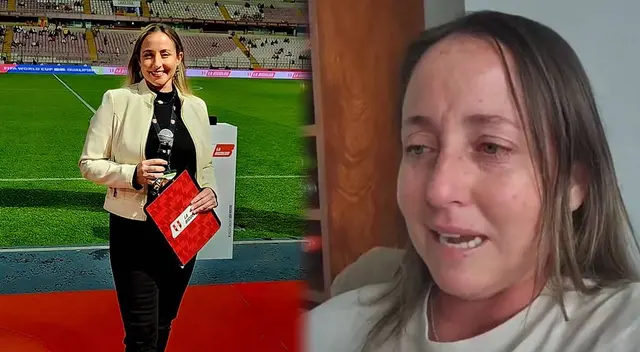 Daniella Fernández se quebró en plena transmisión.