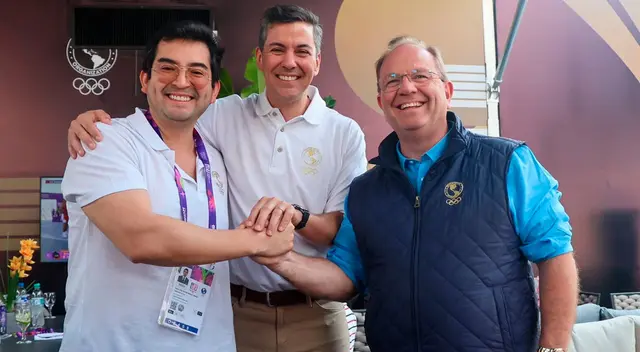 El encuentro entre el presidente de Paraguay y presidente del Comité Olímpico Peruano