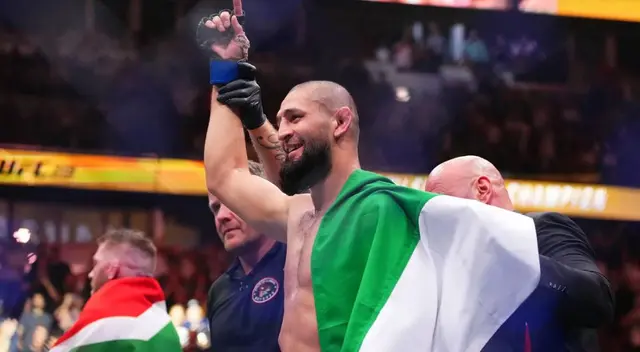 Khamzat Chimaev se impuso en la batalla estelar del UFC 319