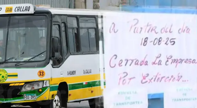 Empresa de transportes anunció que no volverá a funcionar tras extorsiones