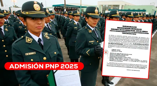 Conoce más detalles de la convocatoria del Proceso de Admisión Extraordinario 2025 a las EESTP PNP.