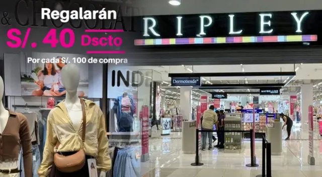 Ripley de Piura realizará una venta nocturna el jueves 21 de agosto.