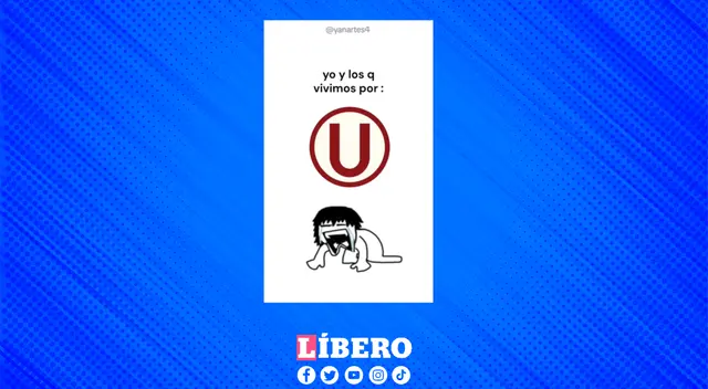 Así están los hinchas de Universitario de Deportes.