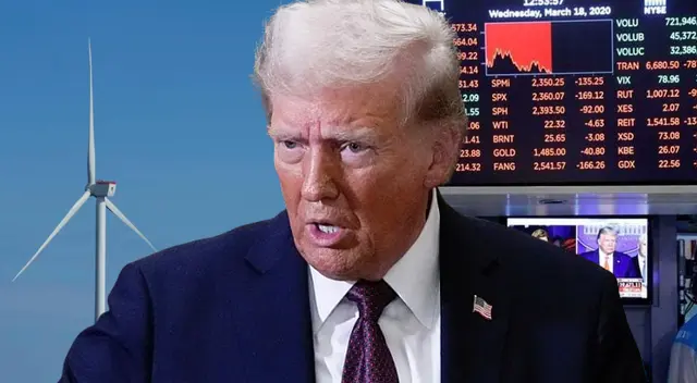 Donald Trump, al no apoyar las energías renovables y detener un proyecto en Rhode Island, generó la caída de las acciones de Orsted. Donald Trump, al no apoyar las energías renovables y detener un proyecto en Rhode Island, generó la caída de las acciones de Orsted.
