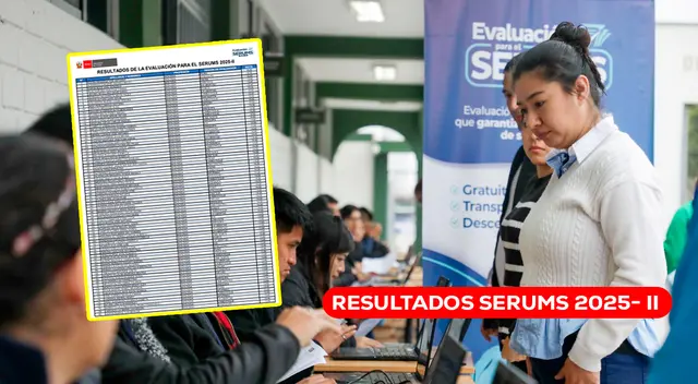 Accede al enlace oficial para acceder a los resultados de la Evaluación para el SERUMS 2025-II.