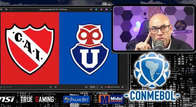 Mr. Peet contó detalles sobre la medida de Conmebol para U de Chile e Independiente.