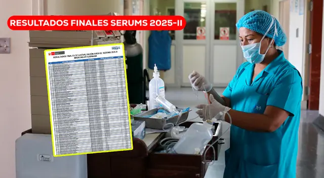 Accede al enlace oficial para revisar los resultados Finales de la Evaluación para el SERUMS 2025-II.