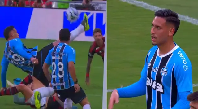 Erick Noriega se lució en el partido Gremio vs Flamengo.