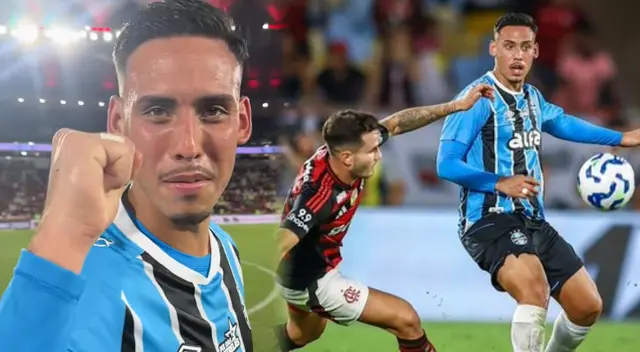Erick Noriega jugó los 90 minutos en el empate de Gremio ante Flamengo.