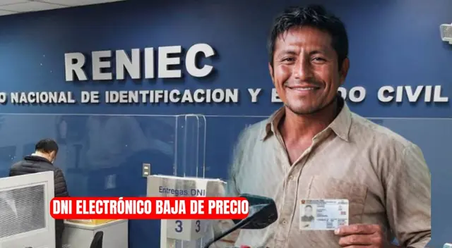 DNI electrónico tendrá nuevo precio hasta diciembre 2025