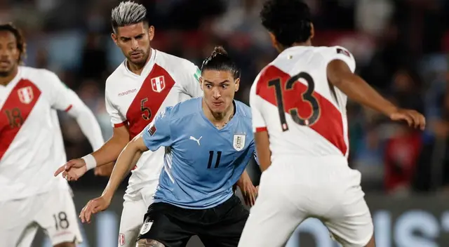 Uruguay recibe a Perú por la fecha 17 de las Eliminatorias 2026.