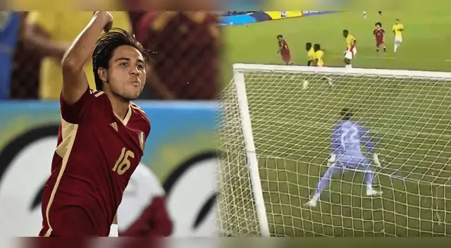 Telasco Segovia ilusiona a toda Venezuela al anotar el 1-0 ante Colombia por Eliminatorias 2026.