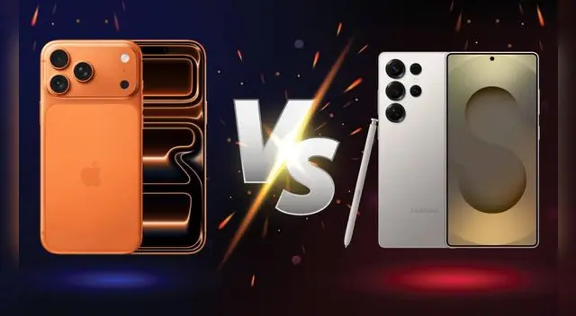 Conoce las características, diferentes y similitudes entre el Galaxy S25 Ultra de Samsung y iPhone 17 Pro Max de Apple.