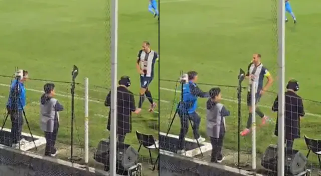 Hernán Barcos y Carlos Bustos protagonizaron emotivo momento. Hernán Barcos y Carlos Bustos protagonizaron emotivo momento.