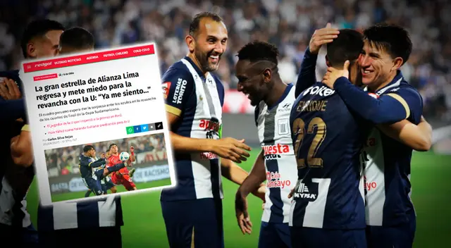 Prensa chilena revela el 'refuerzo' que tendrá Alianza Lima ante U de Chile Prensa chilena revela el 'refuerzo' que tendrá Alianza Lima ante U de Chile