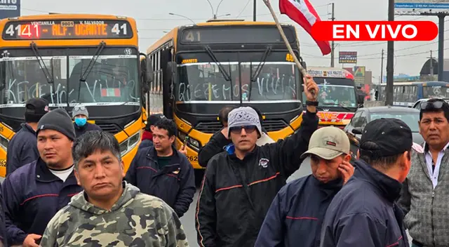 Transportistas se movilizan por la Panamericana Norte a modo de protesta ante la ola de extorsión.