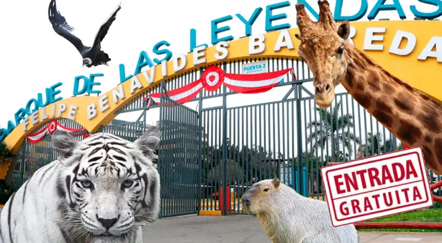 El Parque de las Leyendas ofrece entradas gratis en octubre.