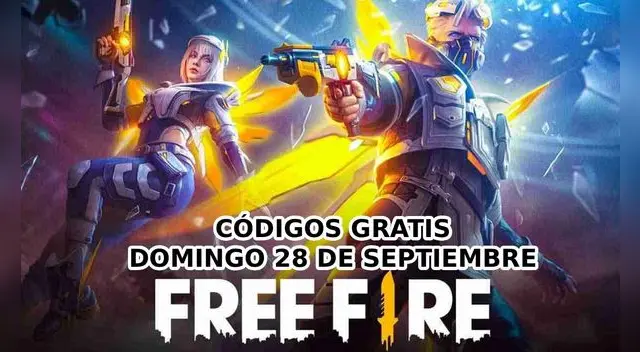 Conoce la lista de código que puedes canjear premios GRATIS para Free Fire, este domingo 28 de septiembre.