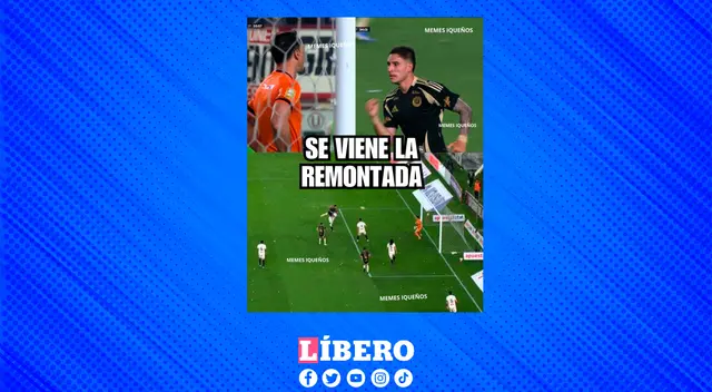 Meme de la posible remontada se hace viral. Partido quedó 3-2 a favor de Universitario.