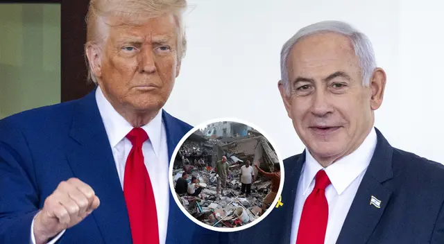 Trump y Netanyahu negocian plan para detener la guerra en Gaza.
