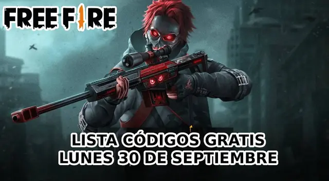 Conoce la lista completa de Codigos Free Fire para este martes 30 de septiembre.