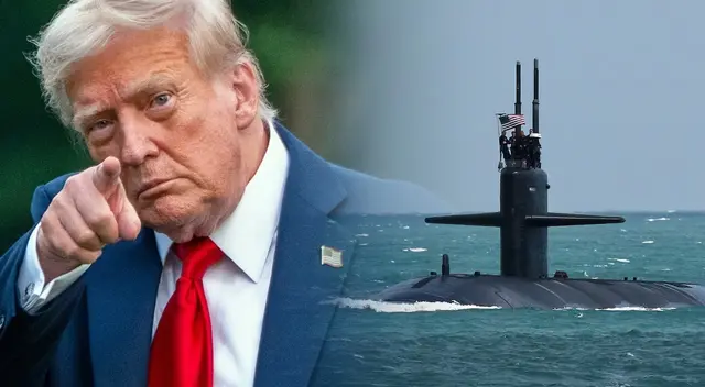 Trump envía submarinos nucleares a Rusia.