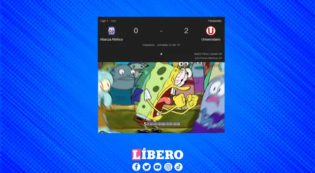 Esta fue la reacción de los merengues tras el segundo gol de la 'U'