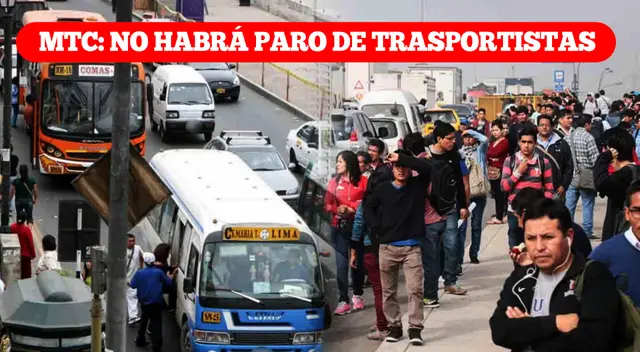 El MTC anunció que no habrá paro de transportistas el jueves 2 de octubre.