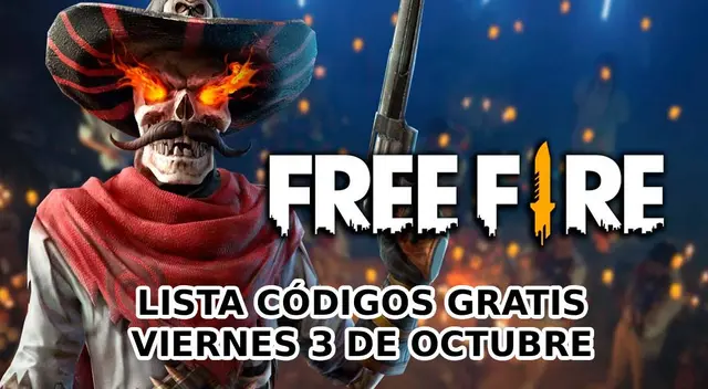 Conoce los Códigos de Free Fire disponibles para este miércoles 3 de octubre del 2025.
