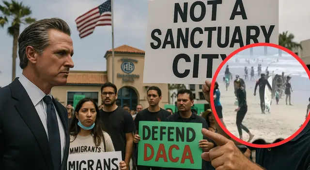 Huntington Beach desafía a Gavin Newsom