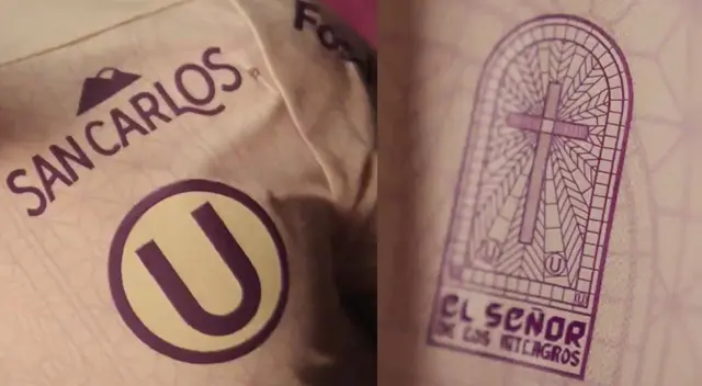 Universitario y una llamativa camiseta del mes morado.