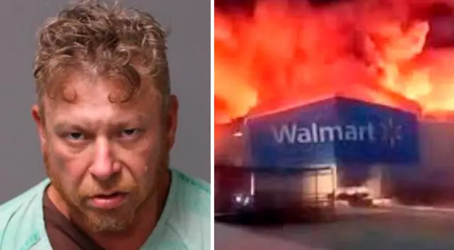 Cierre indefinido de Walmart tras incendio provocado por misterioso hombre.