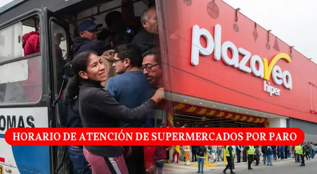 Conoce si los supermercados cambiaron su horario de atención por paro de transporte.
