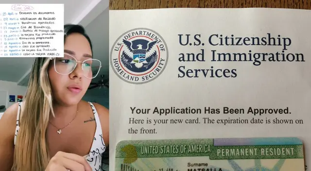 La joven recibió pronto su residencia tras la entrevista con el USCIS. La joven recibió pronto su residencia tras la entrevista con el USCIS.
