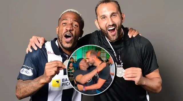 Jefferson Farfán y Hernán Barcos se reencontraron en un evento y tuvieron esta reacción.