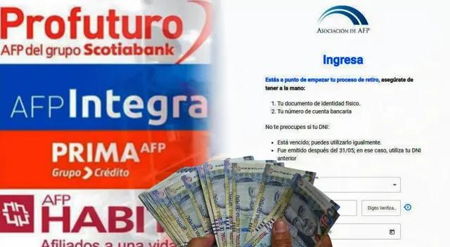 El link de retiro AFP estará disponible desde el 21 de octubre.