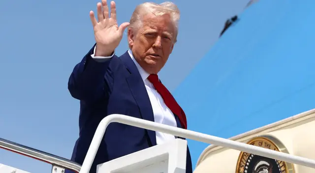 Donald Trump viajó al Medio Oriente para firmar el acuerdo de paz.