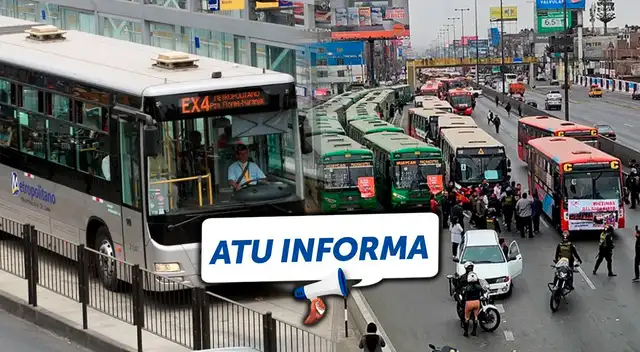 Conoce si la ATU confirmó que el servicio de transporte público funcionará con normalidad. Conoce si la ATU confirmó que el servicio de transporte público funcionará con normalidad.
