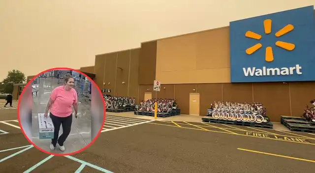 La policía intenta localizar a un cliente de Walmart.