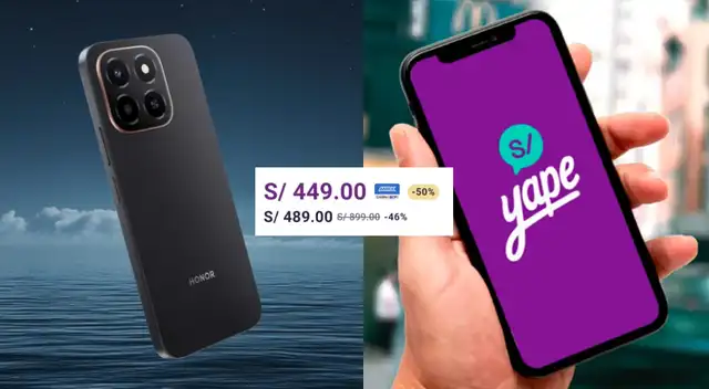 Ahora podrás comprar el HONOR X6c con descuento de 450 soles en Yape. Ahora podrás comprar el HONOR X6c con descuento de 450 soles en Yape.