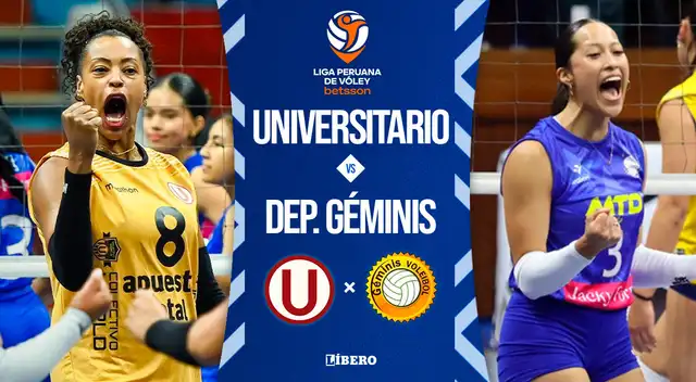 Universitario vs Géminis EN VIVO por Liga Peruana de Vóley.