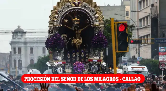 La procesión del Señor de los Milagros en el Callao iniciará a las 9:00 a.m. La procesión del Señor de los Milagros en el Callao iniciará a las 9:00 a.m.